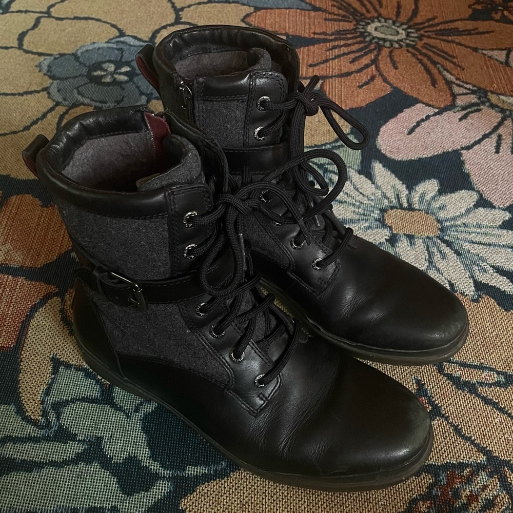 UGG Kesey Waterproof Leather and Wool Boots Size 8.5